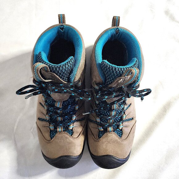 Keen mocha brown leather hiking boots - Picture 6 of 12